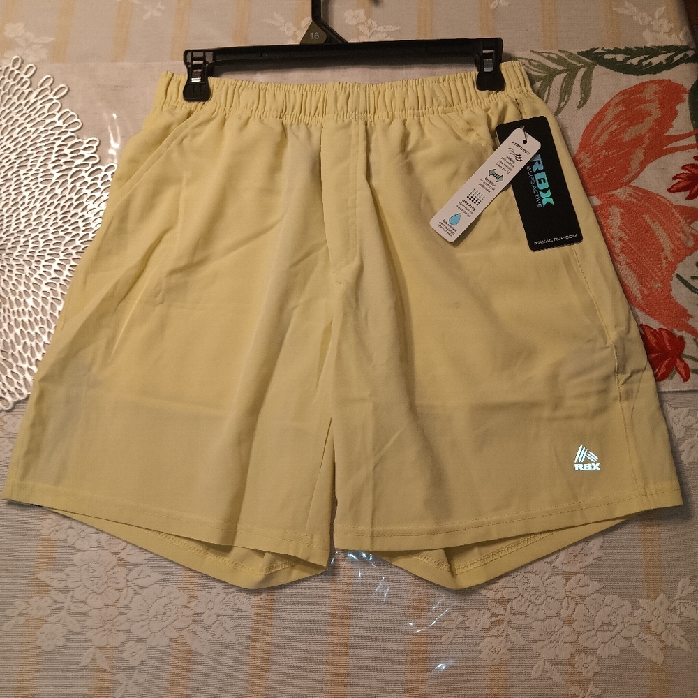 RBX Light Yellow Sports Shorts